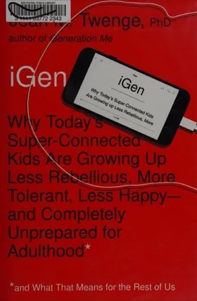 Cover of iGen by Jean M. Twenge